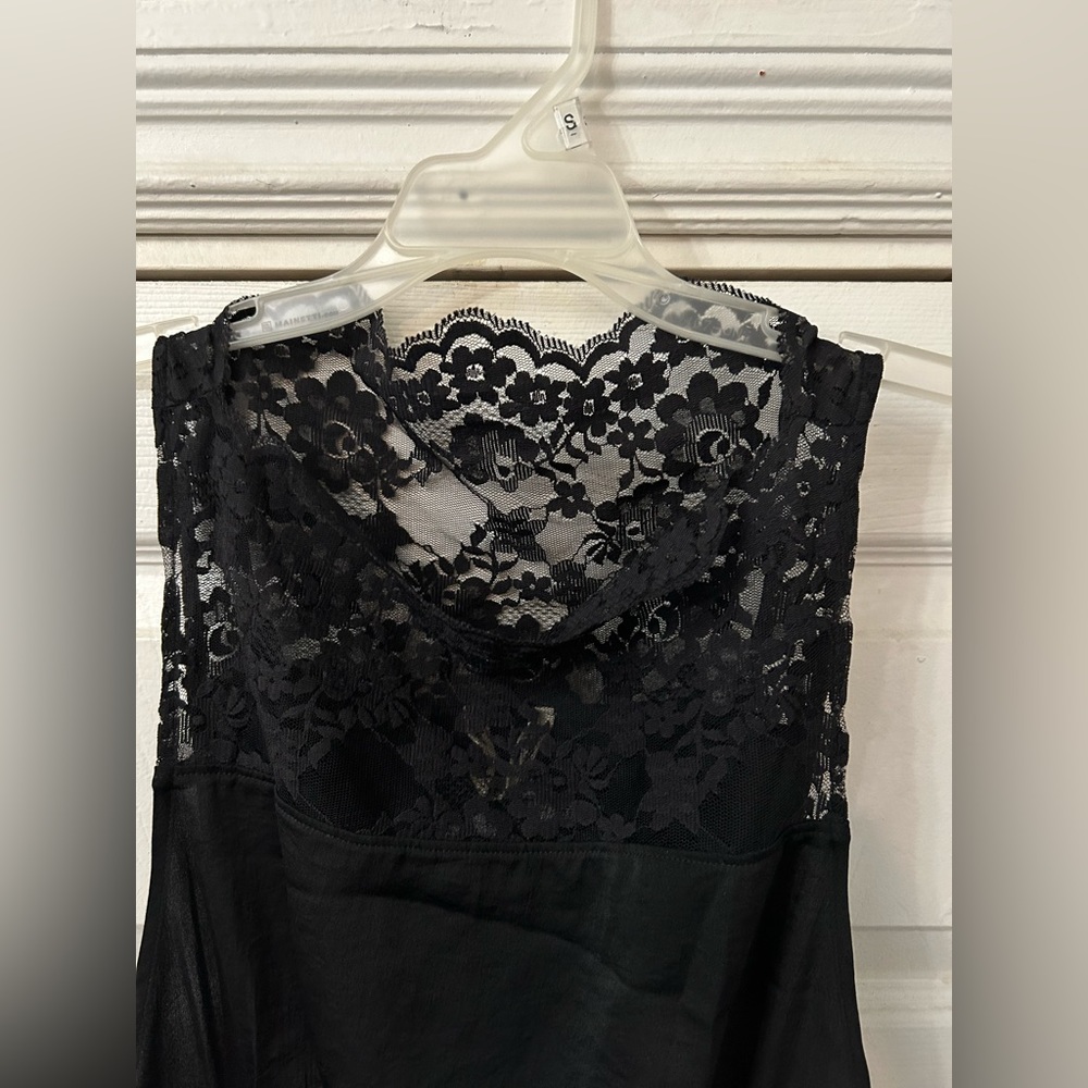 Black Top Laced Dress. Cute for a date night or semi-formal event